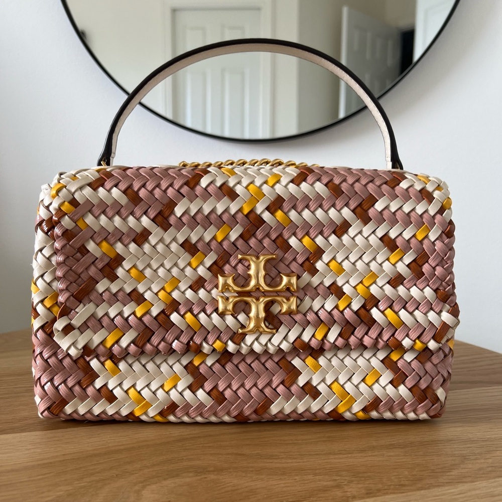 Tory Burch Small Kira Woven Convertible Shoulder Bag in Multicolor